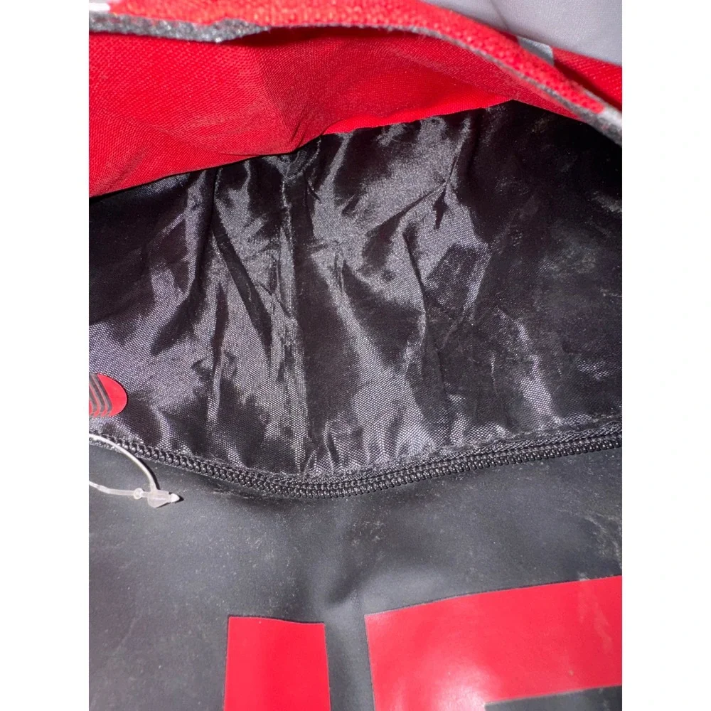 AND1 Basketball Backpack Red Black Large Logo Sports Gym Bag 20x14
